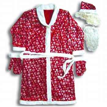 Костюм Деда Мороза, красный, костюм для взрослых, артикул Е60217, фирма Snowmen. В комплекте шуба, шапка с волосами, кушак, рукавицы, борода.