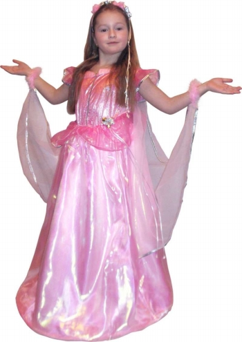 Детский карнавальный костюм Принцессы - Феи, костюм розовой цветочной феи фирмы Snowmen, детские новогодние костюмы, костюм Феи, Костюм Авроры, Спящая красавица, Дисней, карнавальные костюмы, для детей, для девочек