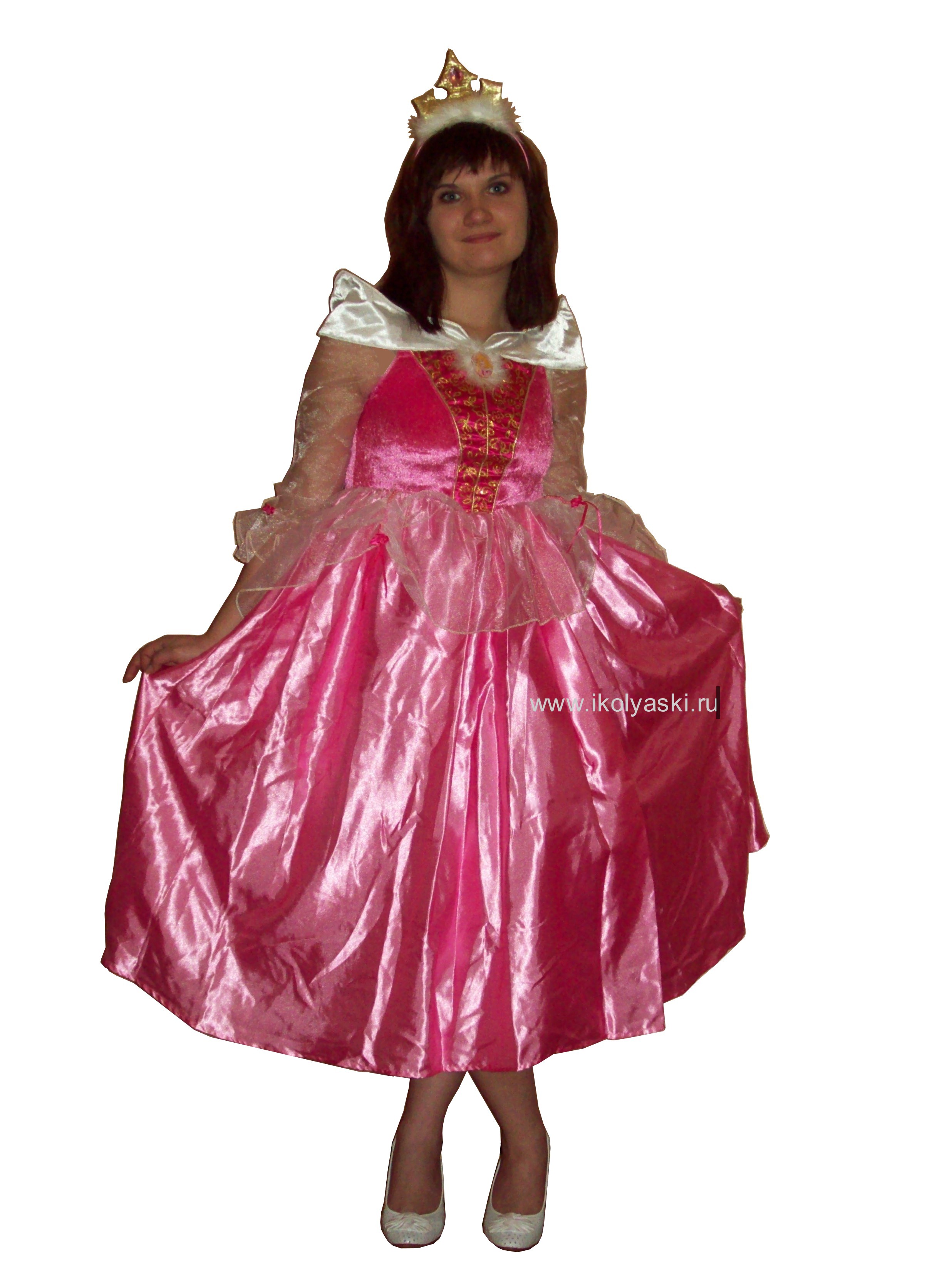 Детский карнавальный костюм Спящая красавица , бальное платье принцессы Авроры из мультфильма 