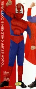 детский карнавальный костюм Человека Паука с выпуклыми мускулами,  маскарадный костюм Спайдермен