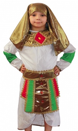 Детский карнавальный костюм Фараона для мальчика,  костюм Тутанхамона, костюм Эхнатона, костюм египетского фараона детский, размер S, на 4-6 лет, рост 116-122 см, артикул 85136. Детский карнавальный костюм Фараона для мальчика, этнический костюм, египетский костюм фараона, костюм египетского фараона для ребенка, костюм фараона для мальчика купить