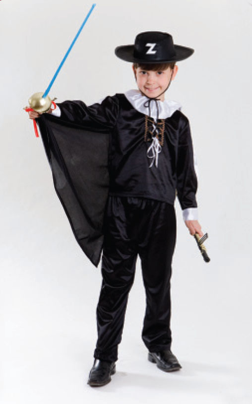 Костюм Зорро, детский карнавальный костюм Зорро Zorro артикулы Н62335, Н62336 фирмы Шампания