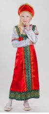  Детский карнавальный костюм Русской красавицы, русский народный костюм, карнавальные костюмы, детские карнавальные костюмы, костюмы народов мира, этнические костюмы, новогодние костюмы, для детей, купить костюм русской красавицы 