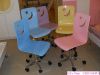 стул детский рабочий Happy Chair, стул на колесиках, сидение МДФ, цвет розовый, основание сталь, цвет хром, детский компьютерный стул,  стул для школьника,  Детский стул для компьютера, детский регулируемый стул,  регулируемый по высоте
