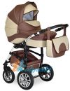 Детская недорогая коляска для новорожденных, коляска с поворотными колесами Alis Monica 16 2 в 1 с прогулочным блоком, коляска 2в1 Элис Моника.
