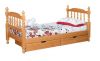 Детская кровать Смайл  из натурального дерева, кровать для детей от 5 лет, кровать от 5 лет, кровать для школьника, Красивая деревянная кровать для школьника, купить детскую кровать от 5 лет, детские кровати из натурального дерева, деревянная детская