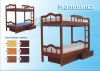 Детская двухъярусная кровать с 2-мя выкатными ящиками, подростковая двухъярусная кровать, двухъярусная кровать для взрослых, кровать двухъярусная из натурального дерева МАЛЬВИНА, Меб-ЕГРА, Россия, размеры и цвета разные