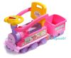 Детская каталка поезд, паровоз Prince Toys Train Happy Friends от 1 года, РОЗОВЫЙ  с сиренево-желтой отделкой, артикул 552, фирма Prince Toys. Детская каталка-поезд Prince Toys Train, детские каталки Prince Toys, каталка детская, детская каталка паро