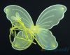 Крылья бабочки, крылья волшебной феи бабочек, крылья светлячка, крылья желтого мотылька. Карнавальный набор: крылья двойные, ободок, волшебная палочка (Winx), размер крыльев 47х38 см, цвет ЖЕЛТЫЙ, артикул Е91191, фирма Snowmen.