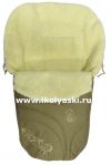 Зимний конверт для новорожденных Ecobaby - Экобейби, модель Baby Breeze Winter, конверт в коляску, увеличенного размера 94х50 см, цвет БЕЖЕВЫЙ.     конверт зимний, зимний конверт, детский зимний конверт, зимний конверт для новорожденных, зимний конве