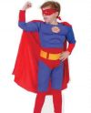 Детский карнавальный костюм Супермена, Супергероя, с мускулатурой, фирмы Snowmen артикул Е70841