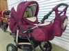 Детская коляска-трансформер с перекидной ручкой, коляска на надувных колесах, с большим спальным местом, коляска на зиму, прекрасно утепленная детская коляска для новорожденных