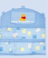 Карман на детскую кроватку Дисней 3, цвет голубой, вышивка, аппликация,  Винни Пух, артикул 104-4, Кидс Комфорт