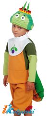 Детский карнавальный костюм гусеницы Пупсень из мультсериала Лунтик.