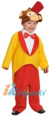 Детский карнавальный костюм Обезьянчик Томас, костюм обезьянки мальчика, костюм цирковой обезьянки на рост 98-134 см, на 3-7 лет.