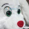 Новогодний костюм сахарного Зайчика шорты, костюм Зайца, костюм белого зайки, костюм зайчонка, костюм зайца. Детский карнавальный костюм из искусственного меха Зайчик белый.фирма Остров игрушки. На 2-7 лет, рост 104-128 см