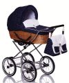Детская коляска для новорожденных 2 в 1 Lonex Classik Retro плетеная корзина, коляски для новорожденных купить, интернет-магазин детских колясок, коляски ретро, коляски 2 в 1, коляски для новорожденных