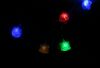Новогодняя электрическая светодиодная гирлянда LED, ПЕРЛАМУТРОВАЯ ЛЬДИНКА, 24 лампы, фигурные насадки льдинки, артикул Е80001, фирма Snowmen, новогодние гирлянды, гирлянды на елку, огоньки на елку, электрогирлянды елочные, елочные гирлянды, светодиод