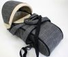 Новая утепленная зимняя переносная люлька для новорожденных на холлофайбере , сумка-переноска Баскет, фирма Little Trek, Литл Трек, Россия