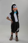 Детский карнавальный костюм Пингвина, костюм Пингвинчика, Пингвинёнка, маскарадный костюм из мягкого плюша серии Карнавалия Плюш, фирмы Остров игрушки, производства России. Веселые персонажи из мультфильма Мадагаскар пингвины
