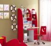 Детский компьютерный стол, письменный стол, рабочий стол детский, артикул 350-09,  красный, МДФ, Lotus Car Bed