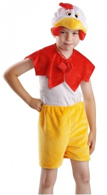 Детский карнавальный костюм из искусственного меха Петушок для мальчика фирмы  