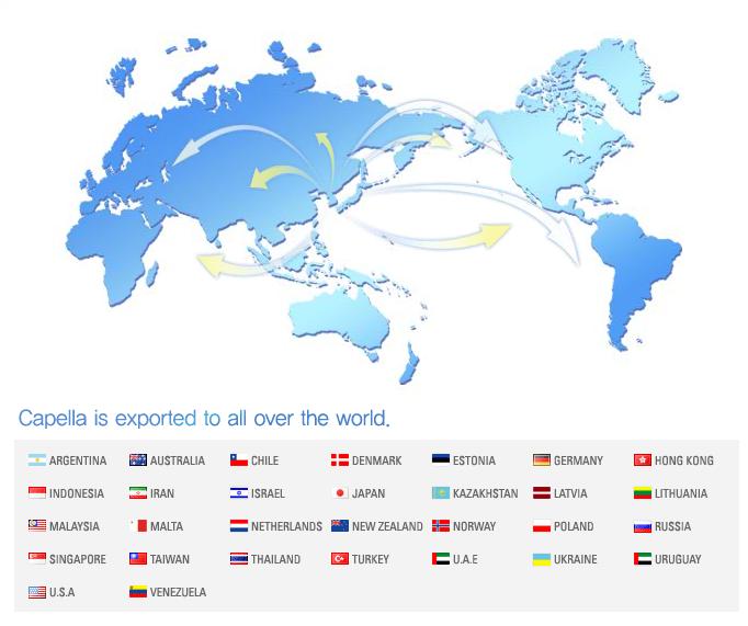 Коляски фирмы Capella продаются во многих странах мира