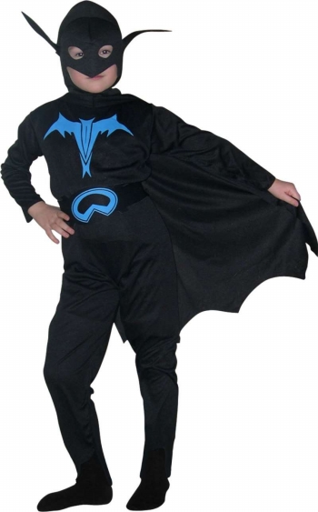 Детский карнавальный костюм Бэтмен с маской, на 4-6, 7-10, 11-14 лет, артикул Е 40193, фирма Snowmen 