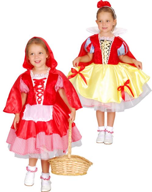 Детский карнавальный костюм - трансформер Белоснежка и Красная Шапочка на  3-4 года и 4-6 лет, фирмы Snowmen артикул Е80744 , карнавальные костюмы для малышей, для самых маленьких, для младенцев, детские карнавальные костюмы, маскарадные костюмы, костюмы героев сказок, ново