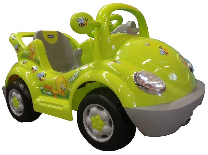 Электромобиль Geoby, детская Машина на акуумуляторе Volkswagen New Beetle - Фольсксваген Жук, Игрушка на колесах для катания детей от 3 до 8 лет Geoby 05W431P, E209