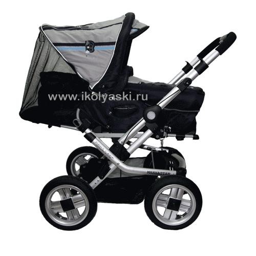 Детская коляска, коляска-трансформер, Baby Care Manhattan Air, Бэби Кэа Манхэттен Эйр, с перекидной ручкой, на надувных колесах, ультрамодный дизайн, от 0 до 3-х лет английской фирмы Baby Care, Бэби Кэа