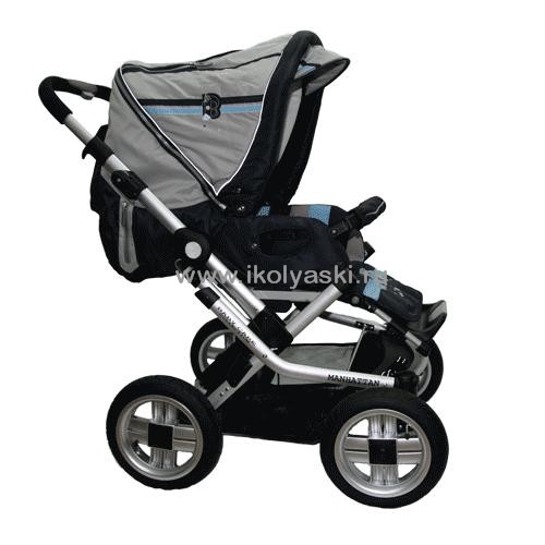 Детская коляска, коляска-трансформер, Baby Care Manhattan, Бэби Кэа Манхэттен, с перекидной ручкой, на надувных колесах, ультрамодный дизайн, от 0 до 3-х лет английской фирмы Baby Care, Бэби Кэа