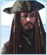 Шляпа пирата Джека Воробья, пиратская шляпа с дредами и бусами. Новогодний аксессуар безразмерный, подходит взрослым и детям.  артикул Н65495, фирма Шампания 