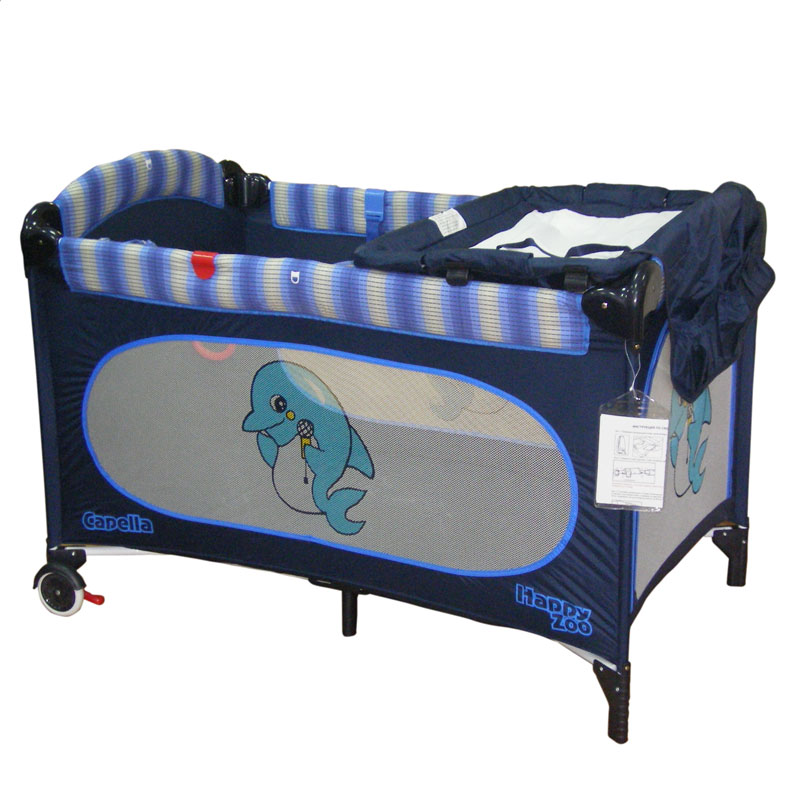Детский манеж-кровать Capella Капелла,  Манеж-кровать C 1, цвет Dolphin