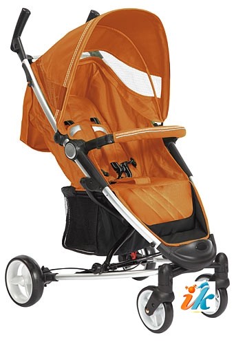 Детская прогулочная КОЛЯСКА Lider Kids  S401B VIKI, Лидер Кидс S-401-B, 4-х колесная, супер легкая и компактная коляска на алюминиевой раме, с накидкой на ноги, дождевиком, сумкой для транспортировки и рюкзаком. Цвет ОРАНЖЕВЫЙ