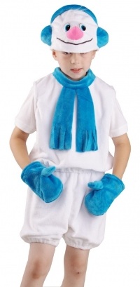  Детский карнавальный костюм из искусственного меха Снеговик фирмы Карнавалия - Остров игрушки