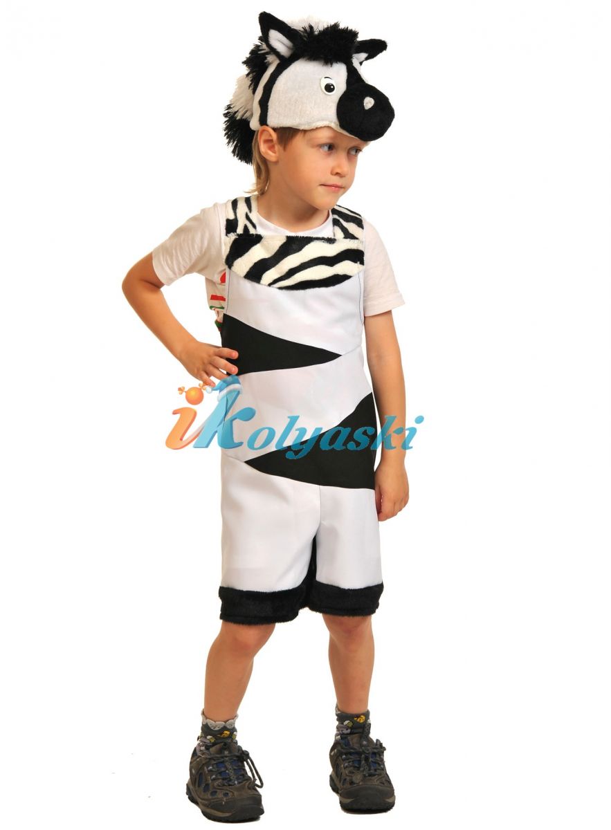 Костюм Зебрёнка ТКАНЬ-ПЛЮШ, детский карнавальный костюм Зебры, размер единый на 2-6 лет, рост 92-122 см, артикул 2019.    Костюм Зебрёнка Плюш, детский карнавальный костюм Зебры, костюм зебры для мальчика, костюм зебры купить, купить костюм зебры, детский костюм зебры, костюм зебры фото, костюм зебры цена, костюм зебры детский