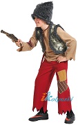 	 Костюм Разбойника с мушкетом, размер S, рост 116-122 см, на 4-6 лет, артикул 5043-S. В комплекте костюма Разбойника: папаха, рубаха, штаны, жилет, мушкет. 