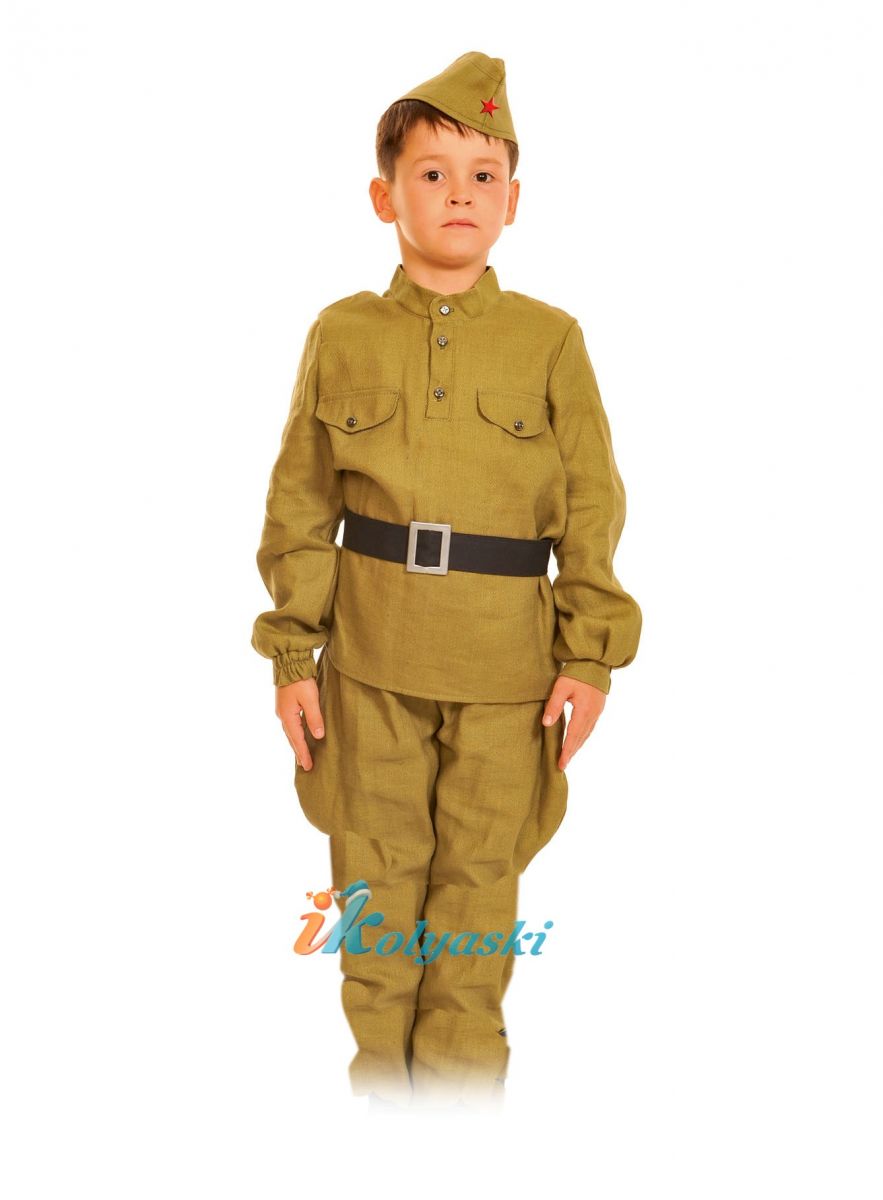 Костюм солдата для мальчика, детский военный костюм солдата ВОВ, БЕЗ САПОГ, размер XL, рост 140-146 см, на 10-12 лет