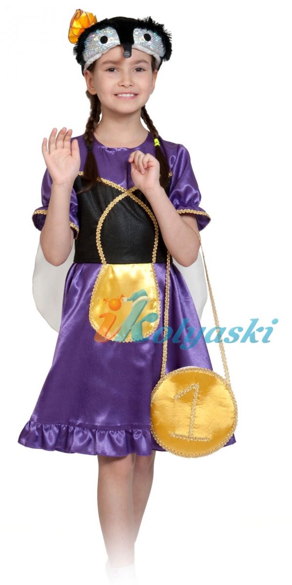 	 Костюм Мухи Цокотухи, детский карнавальный костюм Мухи, на 4-6 лет, рост 116-122 см. В комплекте костюма Мухи из серии 