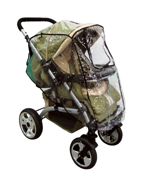Всепогодный плотный силиконовый дождевик на детскую коляску с перекидной ручкой, дождевик на прогулочную коляску, дождевик на трансформер со специальным клапаном, окном для вентиляции, аксессуары для детских колясок