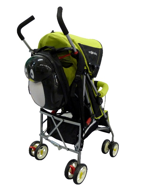 коляска-трость Ecobaby Tropic, Экобеби Тропик,цвет графитовый с желтым, детская коляска трость, легкая трость, легкая коляска трость купить, бампер, колпак до бампера 