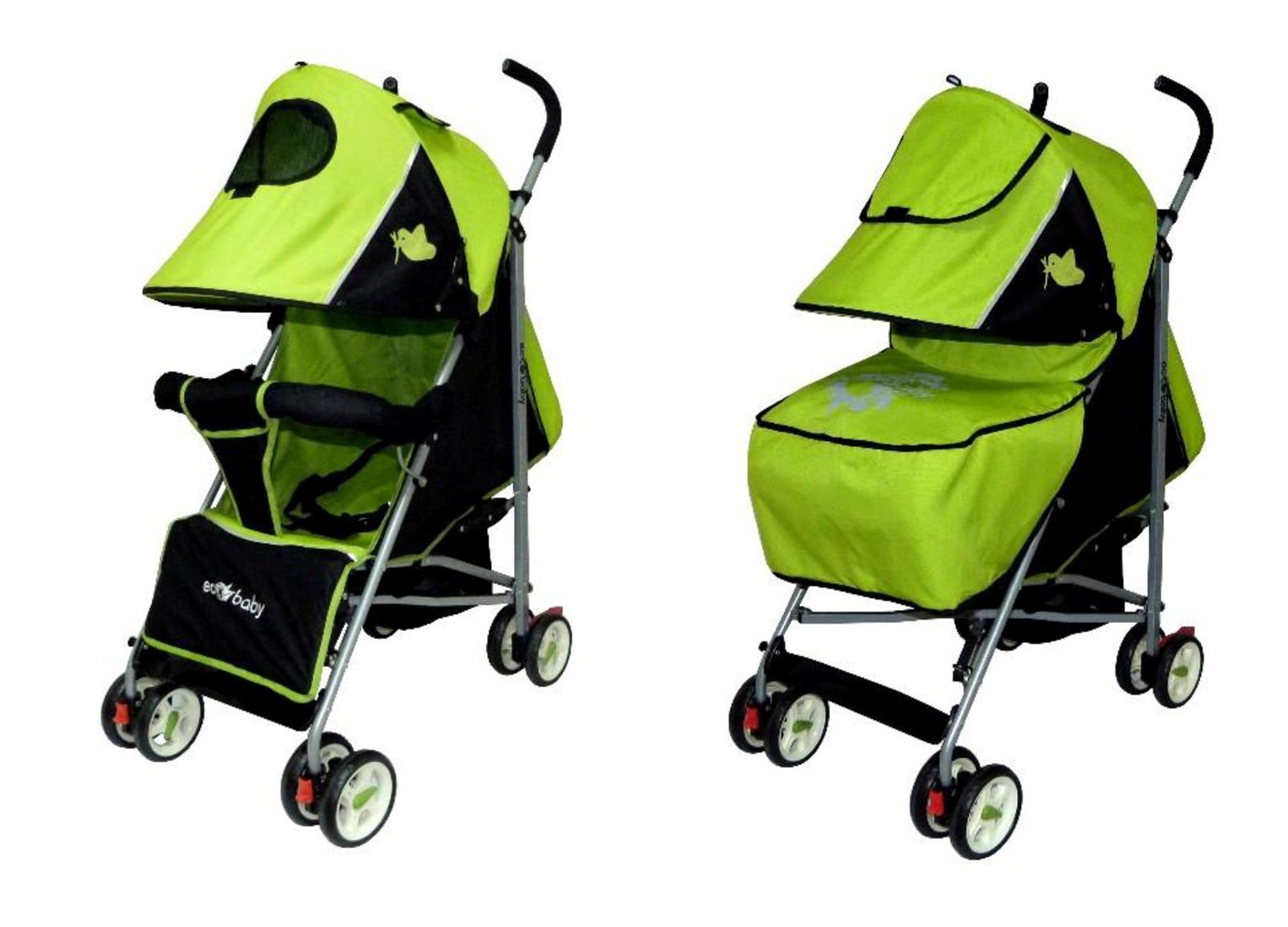 детская коляска трость Ecobaby Tropic - Экобейби Тропик с накидкой на ножки