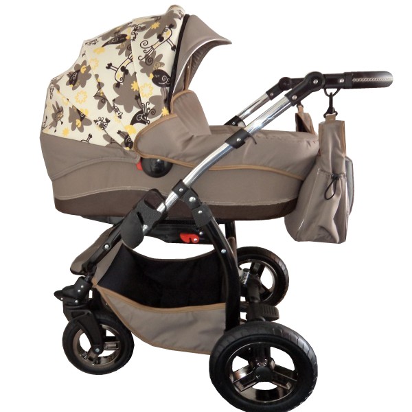 Детская коляска для новорожденных Kajtex Stylo - Кайтекс Стайло, Кайтекс Стило, детская коляска 2 в 1, коляска для новорожденных, коляска на передних пируэтных колесах, спальная люлька с прогулочной