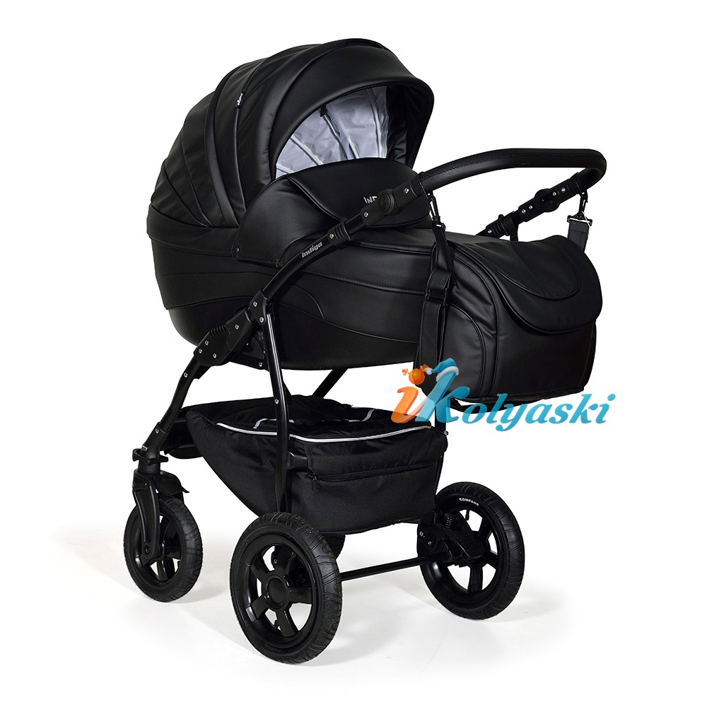 Коляска для новорожденных INDIGO INDIGO 18 Special S кожа и ткань F 2в1, ЦВЕТ SP-15 Коляска для новорожденных INDIGO INDIGO 18 Special S кожа и ткань F 2в1, ЦВЕТ SP-15