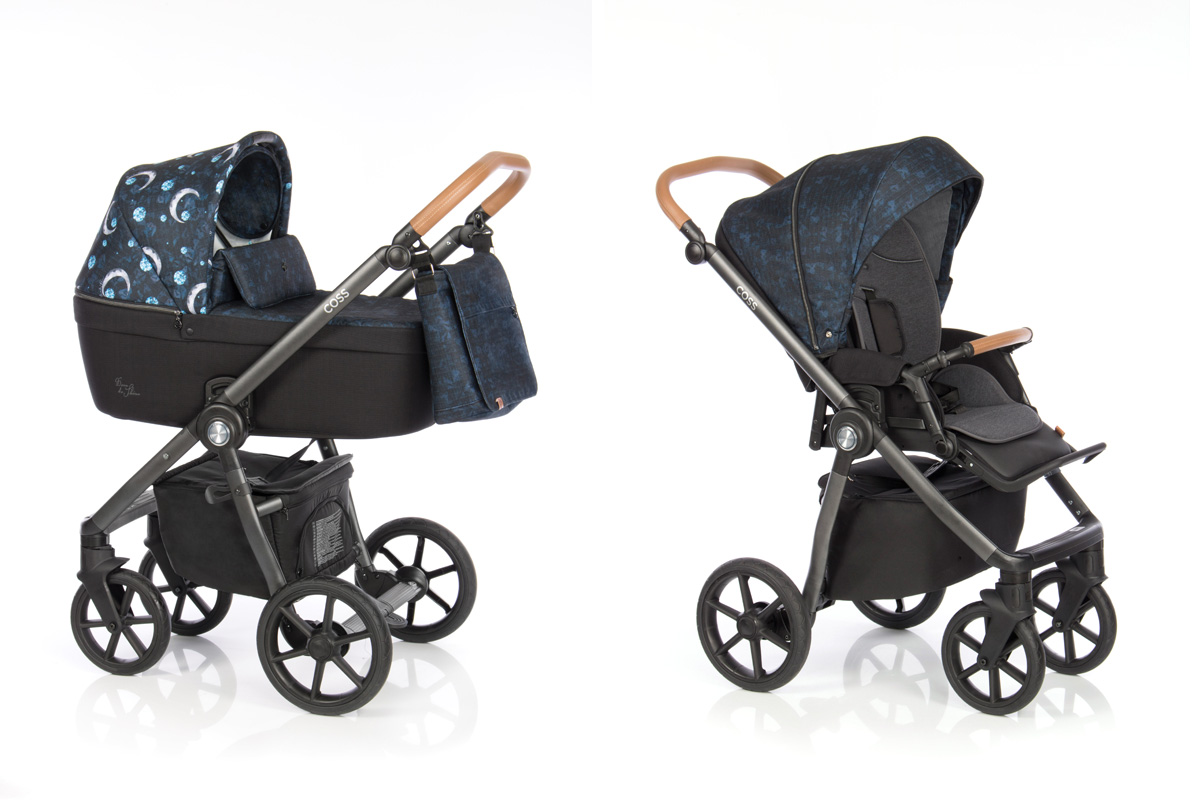 Roan Coss коляска для новорожденных 3 в 1 с компактной складной рамой новинка 2019 , цвет Born to Shine