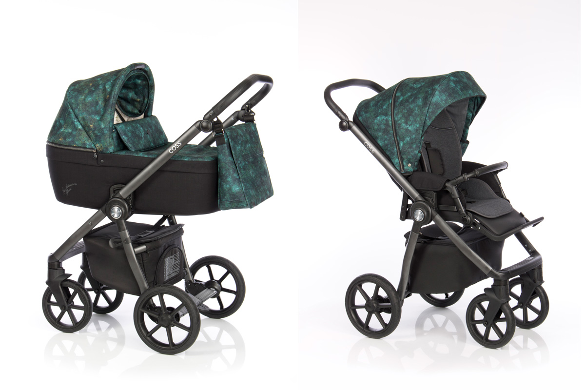 Roan Coss коляска для новорожденных 3 в 1 с компактной складной рамой новинка 2019 , цвет New Adventures