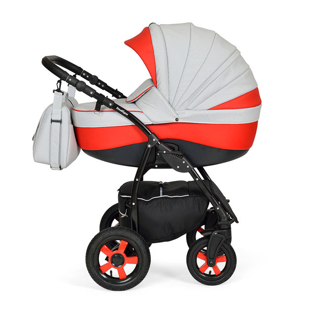 Детская коляска 3 в 1 для новорожденных Indigo Camila 18 S F на поворотных колесах, с автокреслом. Вместительная, глубока для зимы люлька