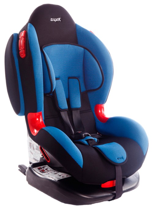 Автокресло IsoFix Siger Кокон группа 1,2 для детей весом от 9 до 25 кг возрастом от 1 до 7 лет.