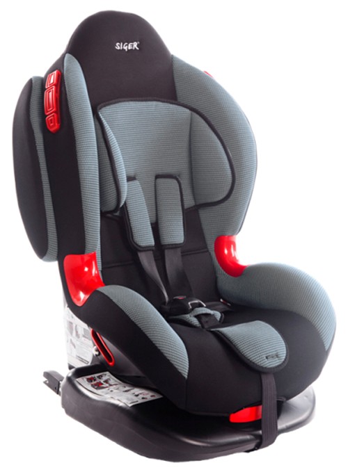 Автокресло IsoFix Siger Кокон группа 1,2 для детей весом от 9 до 25 кг возрастом от 1 до 7 лет.